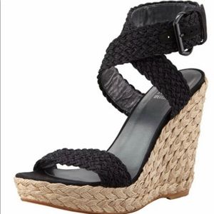 Stuart Weitzman Alex Crochet Espadrille Wedges